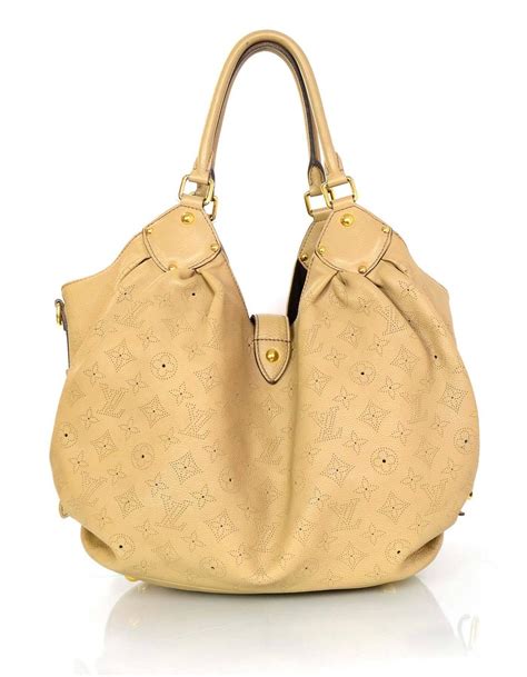 lv bag beige|louis vuitton mahina hobo bag.